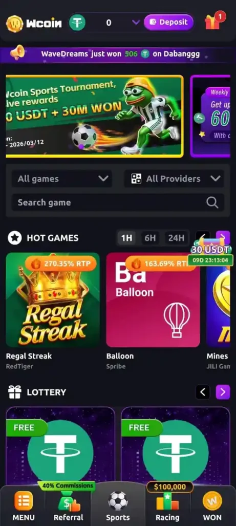 Wcoin Game APK